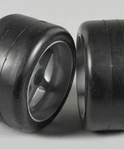 FG Modellsport Slick Tyres RearS1/80mm 1:6 Glued(2)